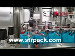 Máy chiết rót dầu bôi trơn 5L 8 vòi Máy theo dõi nắp Máy dán nhãn hai mặt