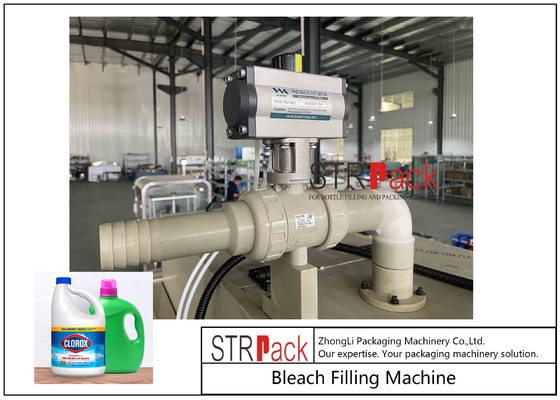 Máy chiết rót chai chống ăn mòn Chất tẩy rửa hóa chất có độ nhớt cao Chất tẩy rửa nhà vệ sinh