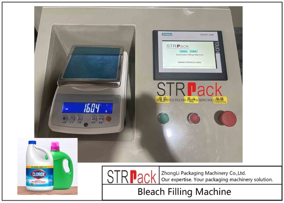 Máy chiết rót chai chống ăn mòn Chất tẩy rửa hóa chất có độ nhớt cao Chất tẩy rửa nhà vệ sinh
