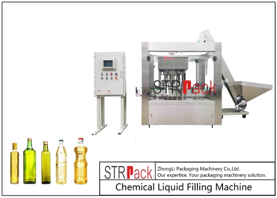 Máy đóng nắp một khối quay tự động dầu ăn được 8000bph 100ml - 1000ml