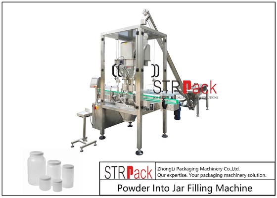 Máy chiết rót bột lọ tự động Phễu 50L cho thực phẩm dược phẩm