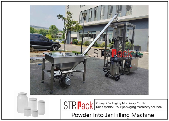 Máy chiết rót bột lọ tự động Phễu 50L cho thực phẩm dược phẩm