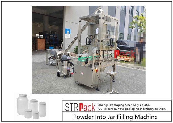 Máy chiết rót bột lọ tự động Phễu 50L cho thực phẩm dược phẩm