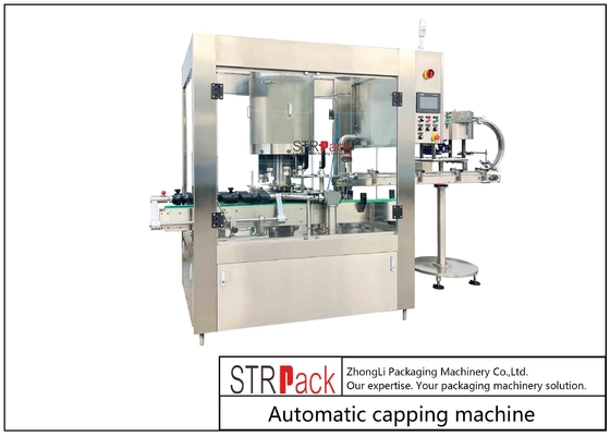 Máy chiết rót và đóng nắp bằng thép không gỉ tinh túy với điều khiển PLC