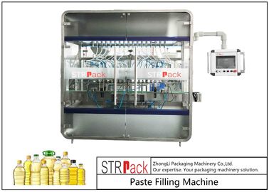 10 vòi Máy chiết rót dầu ăn, Thiết bị đóng chai dầu thực vật ăn được 0,5-5L 3000 B / H