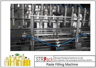 10 vòi Máy chiết rót dầu ăn, Thiết bị đóng chai dầu thực vật ăn được 0,5-5L 3000 B / H