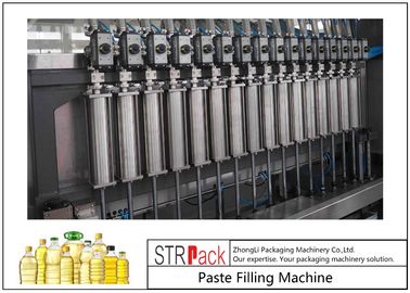 10 vòi Máy chiết rót dầu ăn, Thiết bị đóng chai dầu thực vật ăn được 0,5-5L 3000 B / H