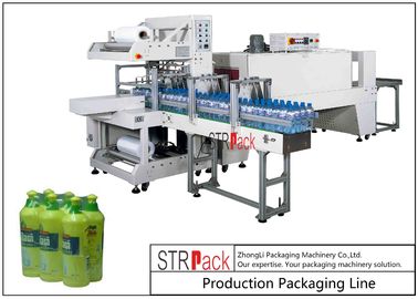 Máy đóng gói chai điều khiển màn hình cảm ứng Máy đóng gói bao bì màng co PE