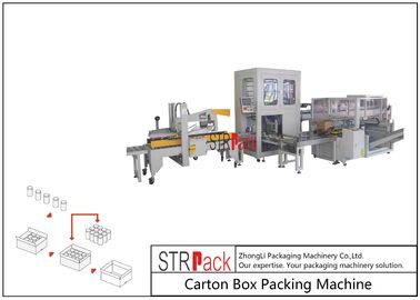 Máy đóng gói hộp carton công nghiệp tự động Công suất lớn cho chai / lon